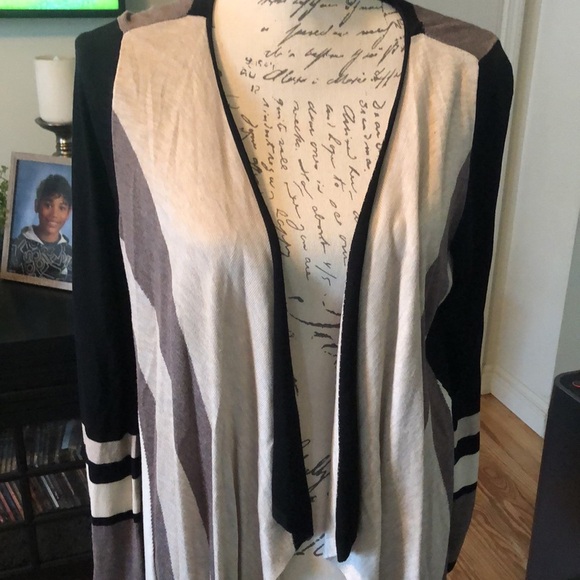 LAST CHANCE 💄 I.N.C International Concepts Open Front Cardigan, size large - Picture 2 of 5